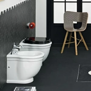 HEV005 Приставной унитаз напольный Белый ArtCeram Hermitage Италия