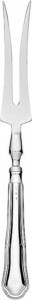 59639 Schiavon Вилка для мяса разделочная 28см "Барочино" (серебро 925пр) Серебро 925