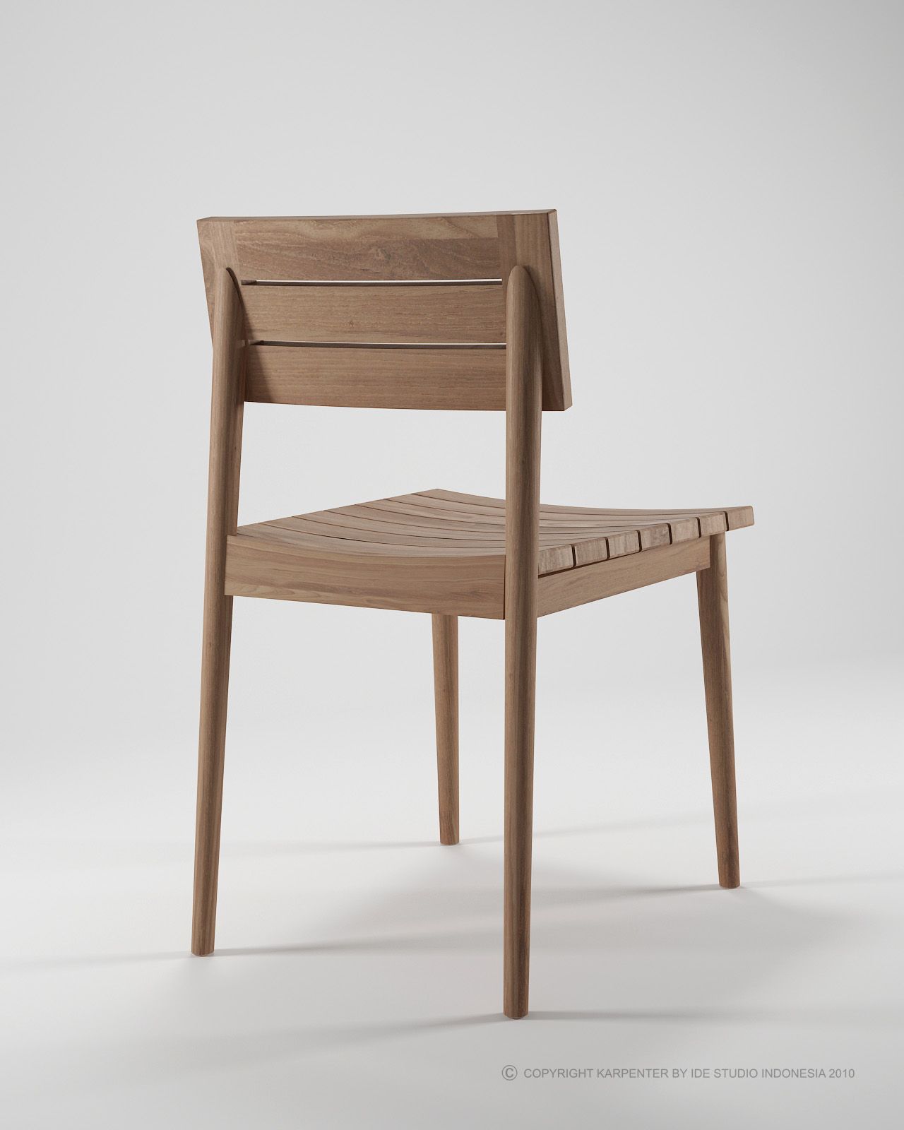 Стул для сада из тикового дерева KARPENTER Винтаж на открытом воздухе ARCH-00028380 - Вид №3