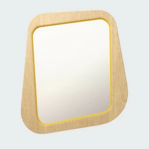 Зеркало настенное малое желтое Woodi WOODI ДИЗАЙНЕРСКИЕ 00-3966355 Желтый