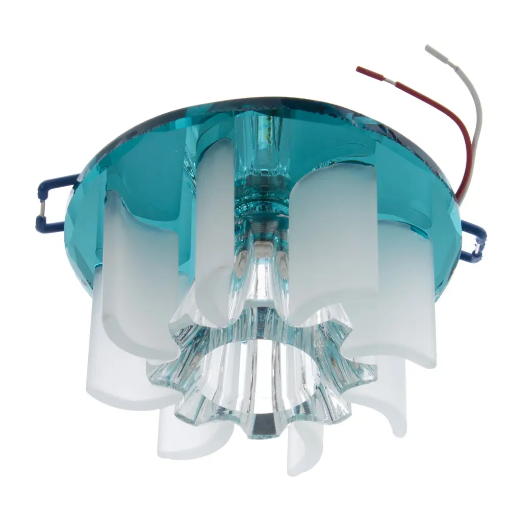 Светильник встраиваемый Fametto Fiore F114, G4, цвет голубой STLM-2185304