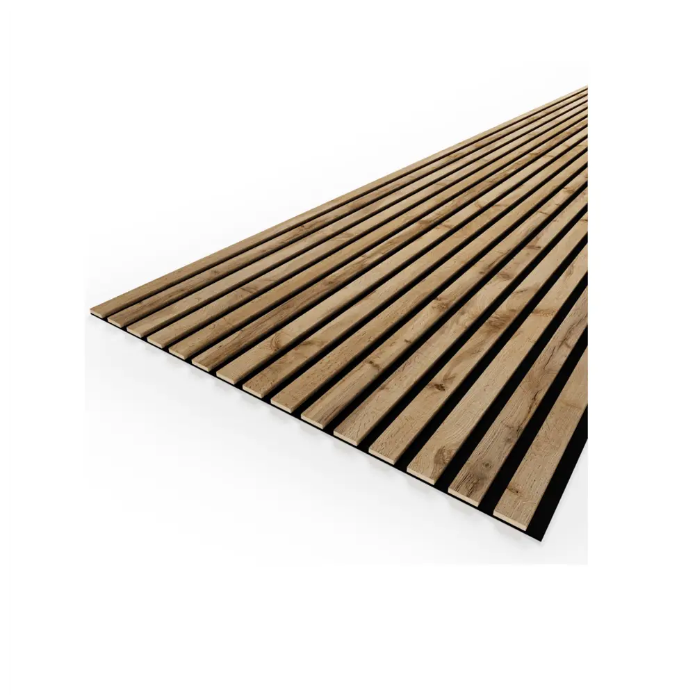 Панель акустическая 3D МДФ Stella пекан 0.9x60x278 см STLM-2038353