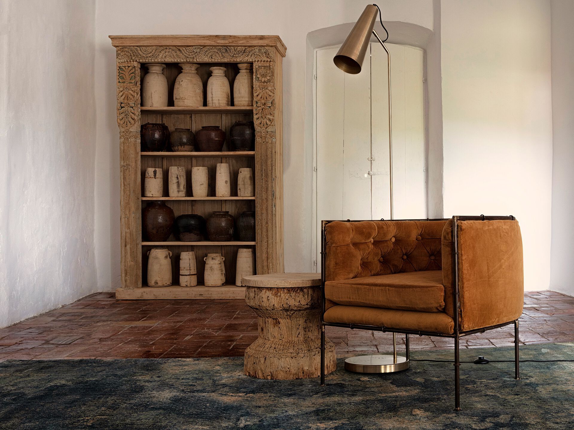 Деревянная круглая ваза ручной работы Vical Home RAYNAL ARCH-00134866 - Вид №5