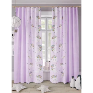 91711804 Комплект штор на шторной ленте Comfy Way Фалора 150x260 см цвет белый STLM-1045347