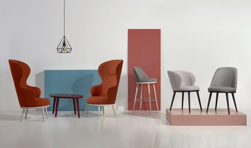 Fenabel Барный стул из мягкой ткани Audrey sun-id-1416667 - Вид №1