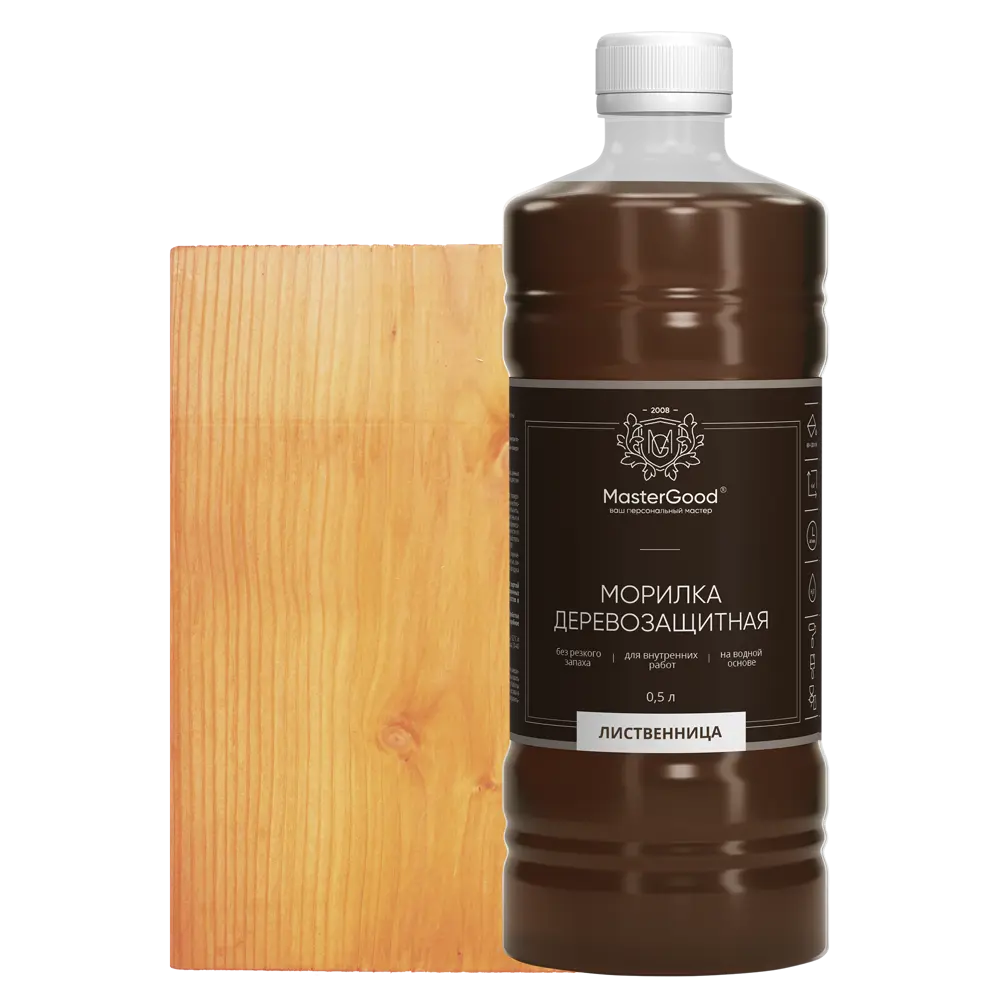 Морилка GOOD MASTER для дерева 0.5 л - натуральный оттенок Лиственница 88038575 STLM-0076609