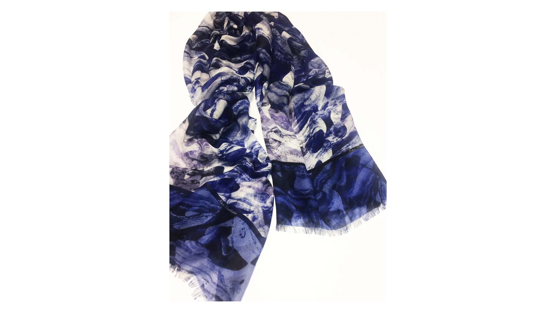 10633890 МД Нины Ручкиной Шарф мужской "Уральский хребет" 180х80см Ткань  - Вид №2