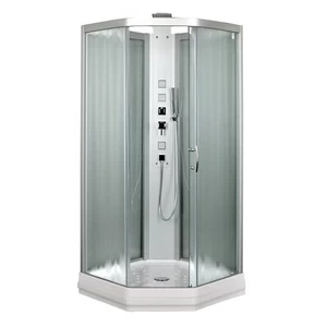 Закрытая душевая кабина Aquanet Penta 2 Rain 90.5x90.5 узорчатое стекло