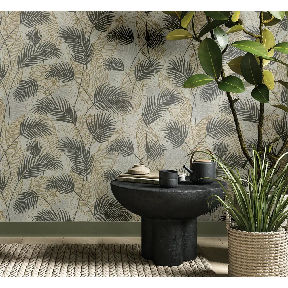 Обои флизелиновые Артекс Пальмира серые 1.06 м 20174-05 STLM-2123111 - Вид №3