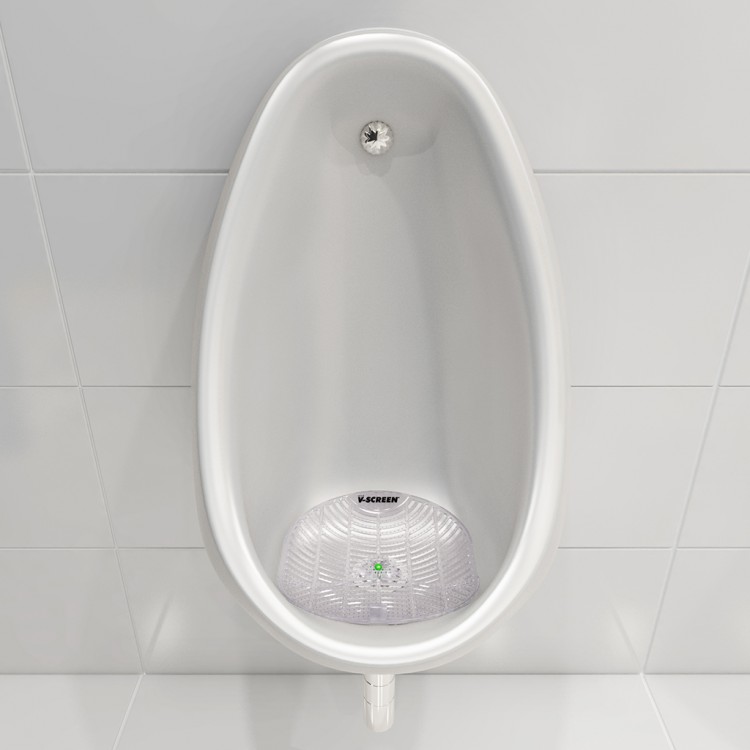 V-SCREEN RED (Яблоневый сад) VECTAIR SYSTEMS V-SCREEN Освежители для писсуаров - аромат Яблоневый сад Прозрачный, Светло-серый  - Вид №1