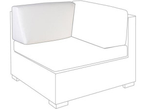 10.00.0716 Угловой модуль, боковая подушка левая Outdoor Sunbrella ecru Mbm