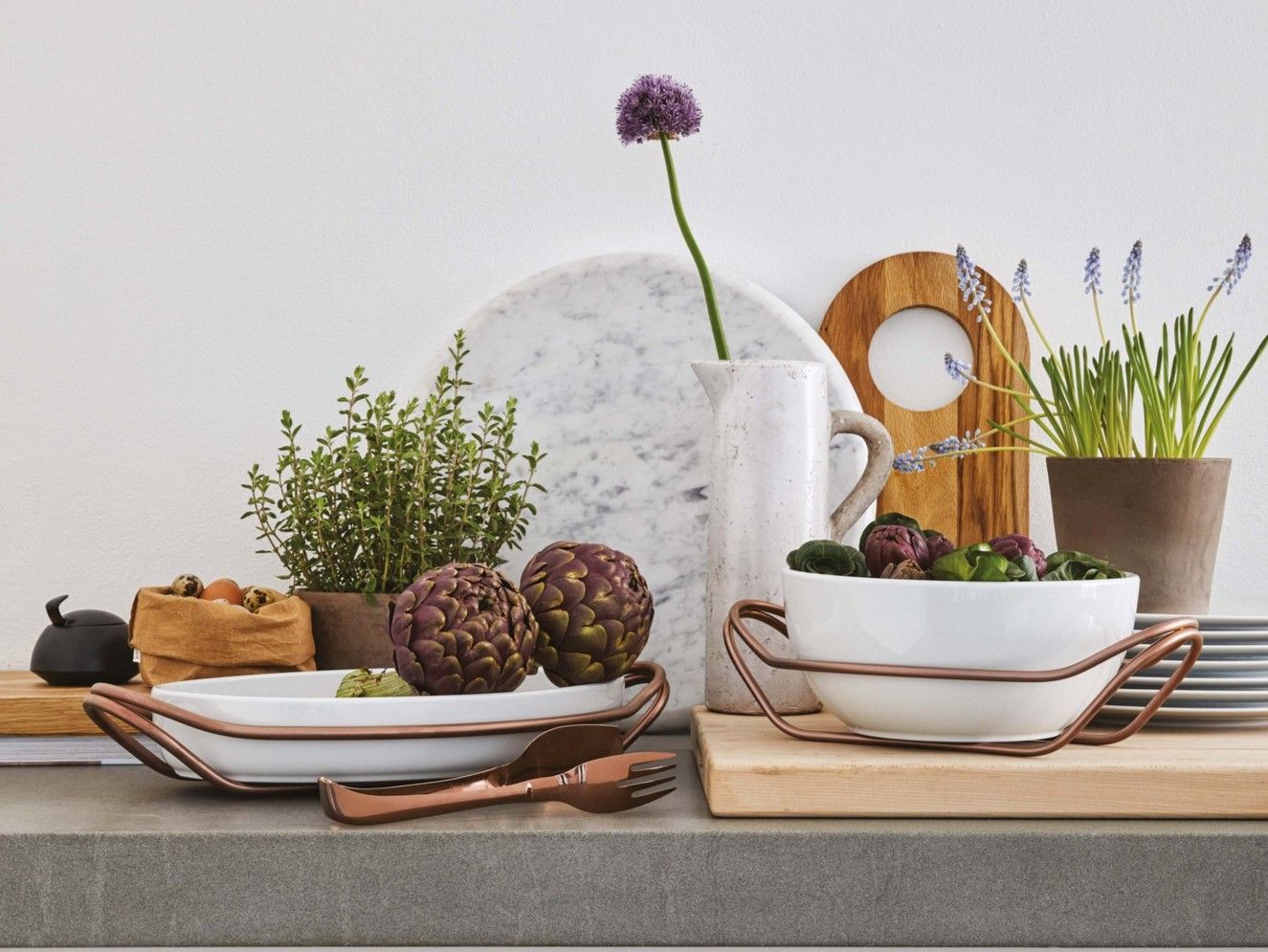 Фарфор и нержавеющая сталь противень Sambonet New Living ARCH-00151480 - Вид №4