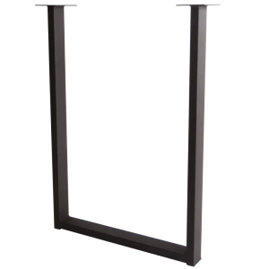 Подстолье для обеденного и письменного стола 71 см оцинкованная сталь цвет черный глянцевый