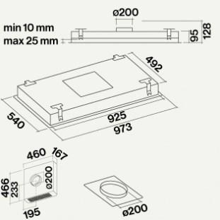 Falmec Потолочная вытяжка из нержавеющей стали Design+ sun-id-1456820 - Вид №29