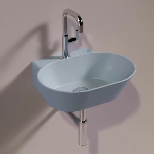 WA06TELAMATT Подвесная раковина настенная овальная Simas