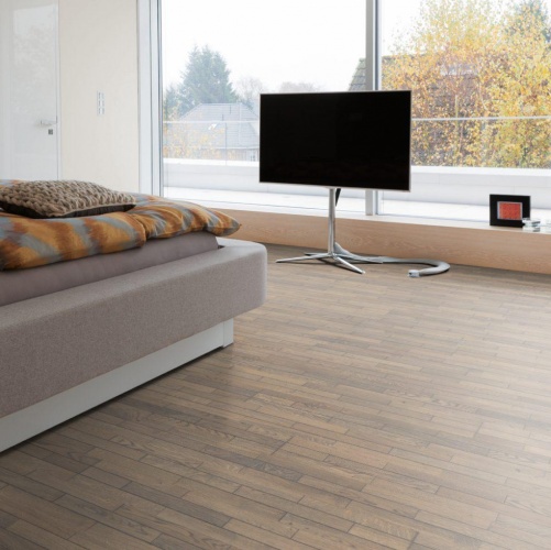 Паркетная доска Haro 4000 Series Top connect Табакко-Серый Терра Ретро структурированный Дуб Рустик с брашью (Текстурированная) 2200х180 мм 532982 - Вид №3