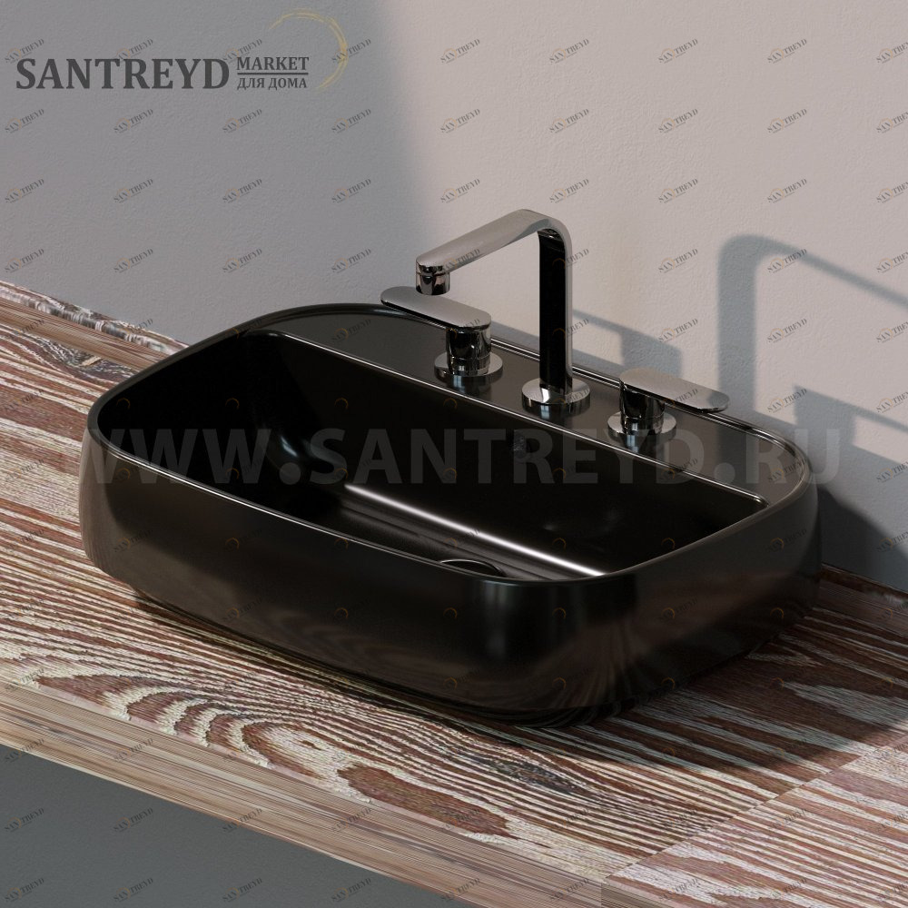 FG64L9017 Накладная раковина на столешницу  прямоугольная Ceramica Flaminia Flag