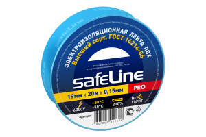 15525319 Изолента 19/20 синий 9371 Safeline