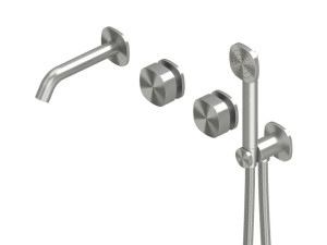 Настенный смеситель для ванны из нержавеющей стали с ручным душем