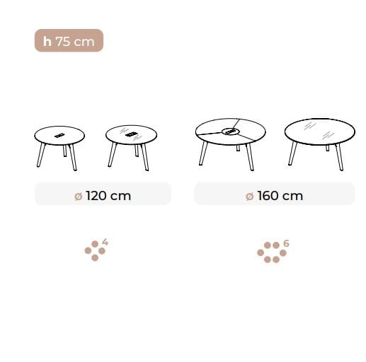 Круглый стеклянный стол для встреч Bralco ARCH-00078054 - Вид №2