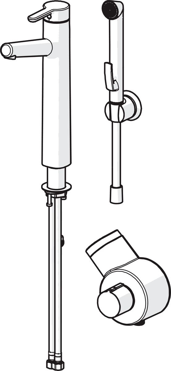 Oras 3003F Высокий смеситель, 3 V 3003F Inspera Хром  - Вид №2