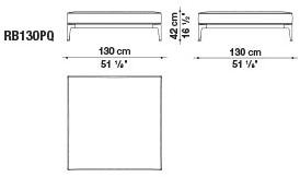 B&B Italia Outdoor Садовый диван из ткани Ribes sun-id-1376014 - Вид №4