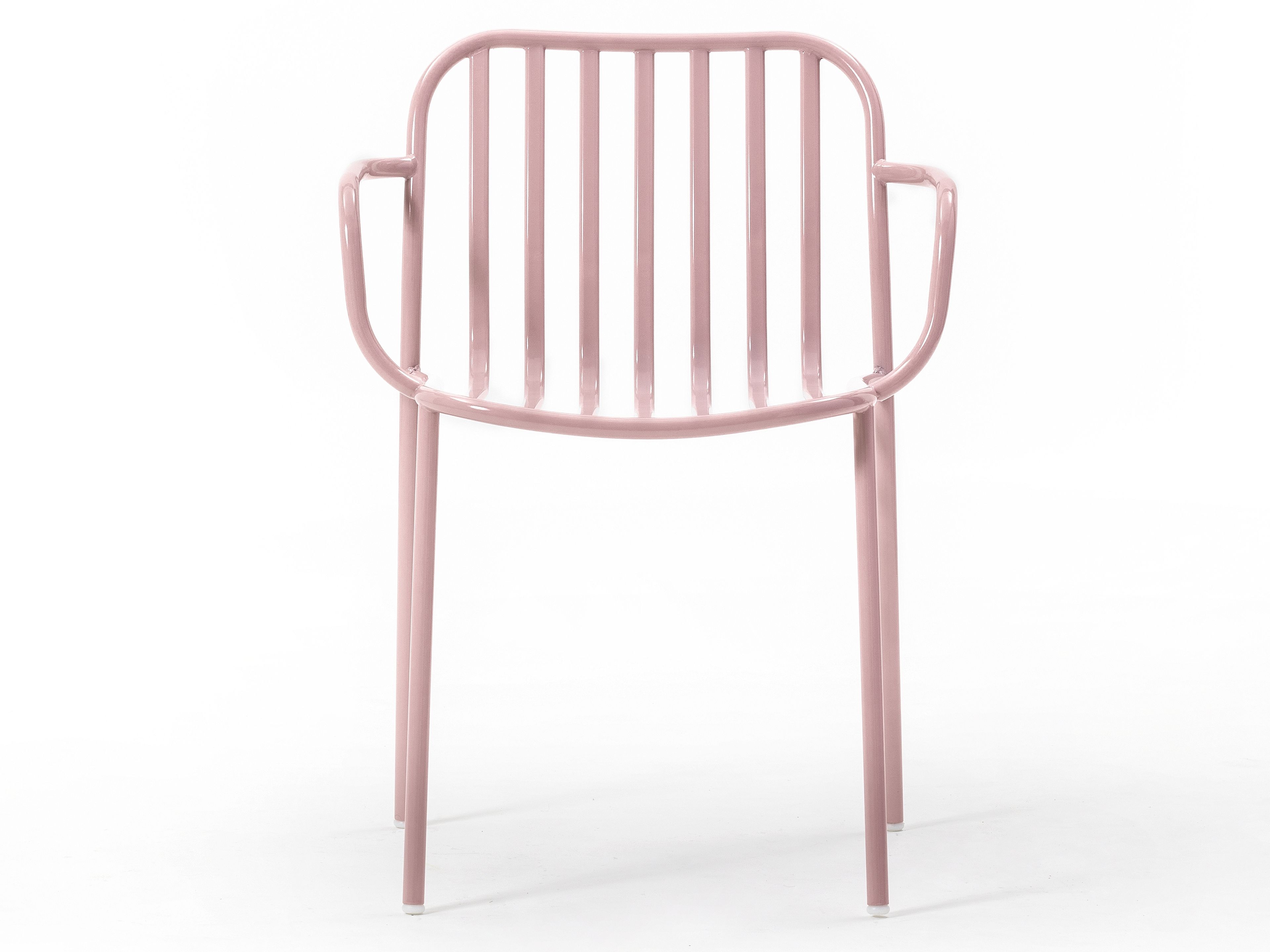 Металлический штабелируемый стул с подлокотниками TrabA' Metis ARCH-00039190