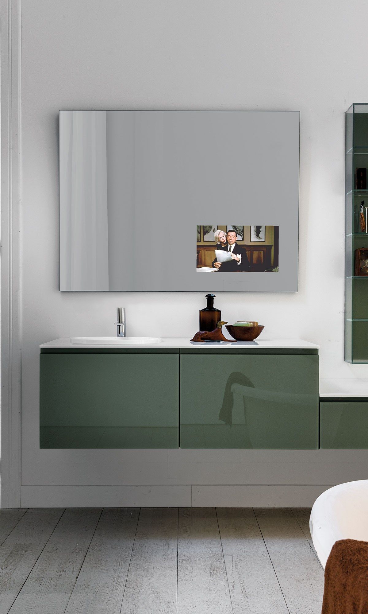 Прямоугольное настенное зеркало со встроенным телевизором ARTELINEA TV SPY ARCH-00070409 - Вид №1