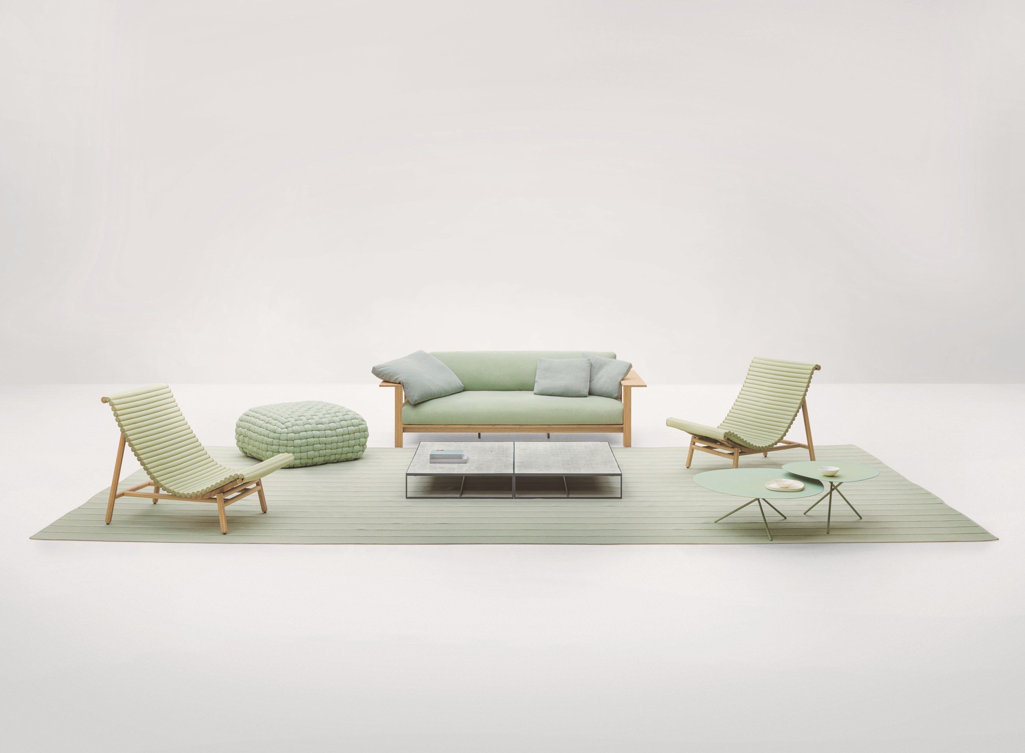 Тканевый модульный садовый диван Paola Lenti FREI ARCH-00133764 - Вид №2