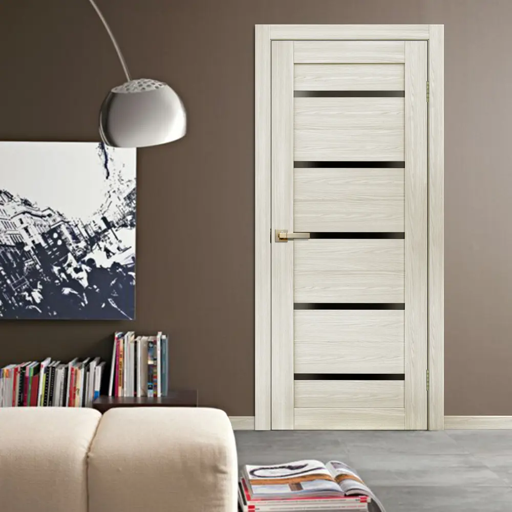 Комплект двери Artens Дукато горизонтальная глухая 90x200 см Hardflex цвет бора с добором 150 мм STLM-2004949 - Вид №1