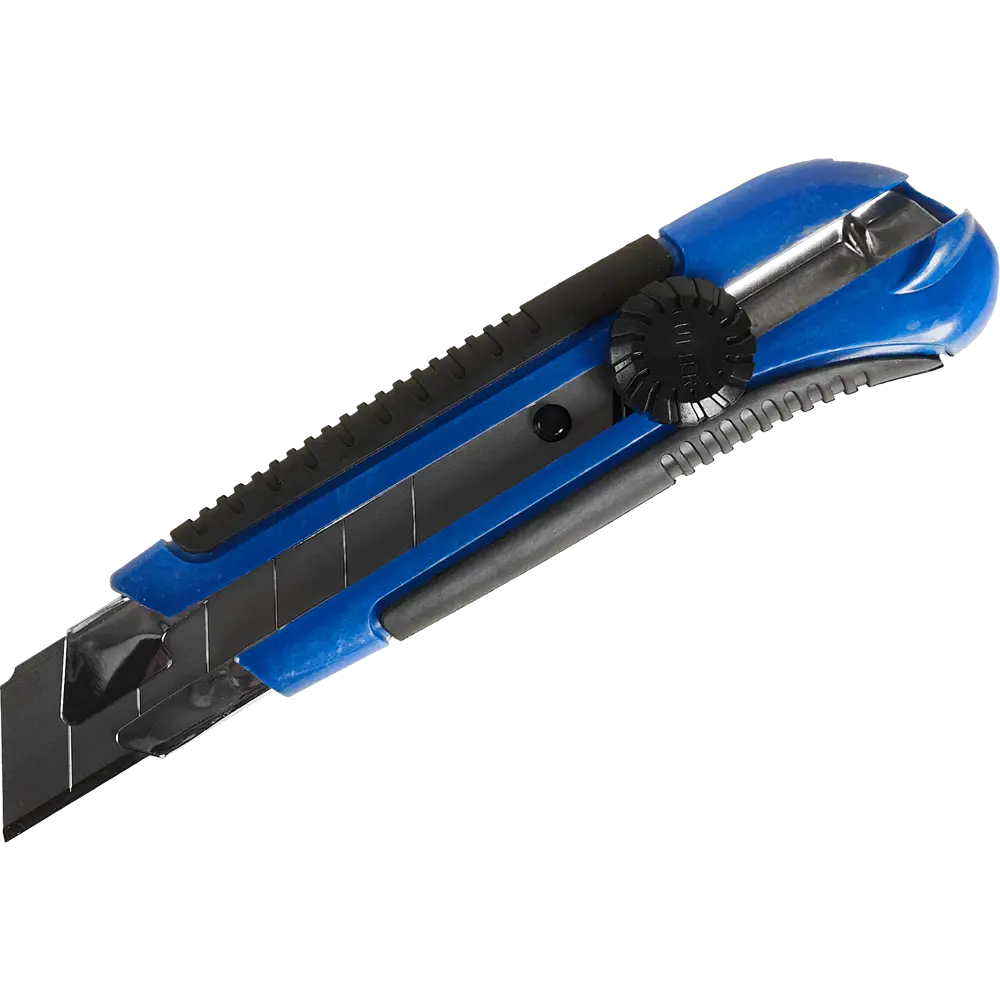 Строительный нож VERTEXTOOLS с противоскользящей рукояткой и сегментным лезвием 25 мм 84657016 STLM-0053273