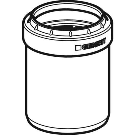 390.278.14.1 Переход концентрический Geberit Silent-PP, короткий Geberit  - Вид №1