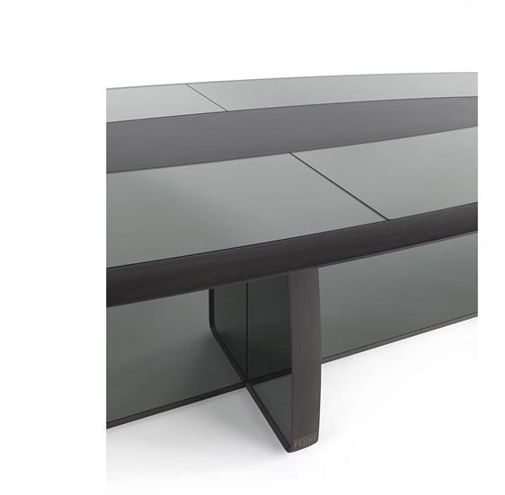 Gianfranco Ferré Home Прямоугольный стол из дерева и стекла sun-id-1516622 - Вид №2