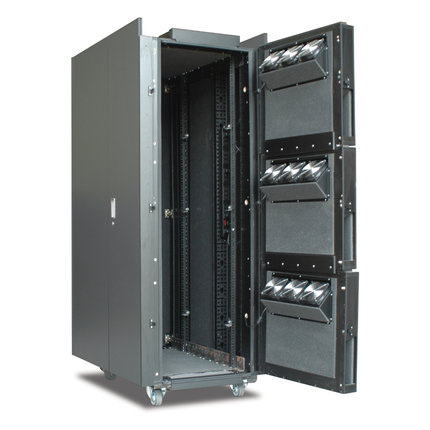 AR4038IA Звукоизолированный серверный шкаф NetShelter CX 38U, беленый дуб / серый Schneider Electric 