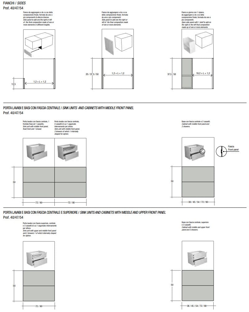 Секционный умывальник Antoniolupi Piana ARCH-00046505 - Вид №18