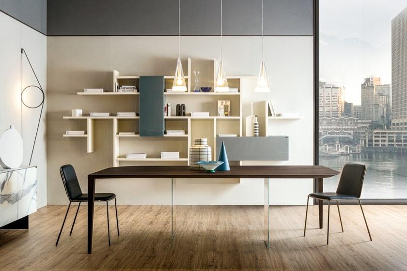 Lago Обеденный стол из дерева и стекла sun-id-1382423 - Вид №2