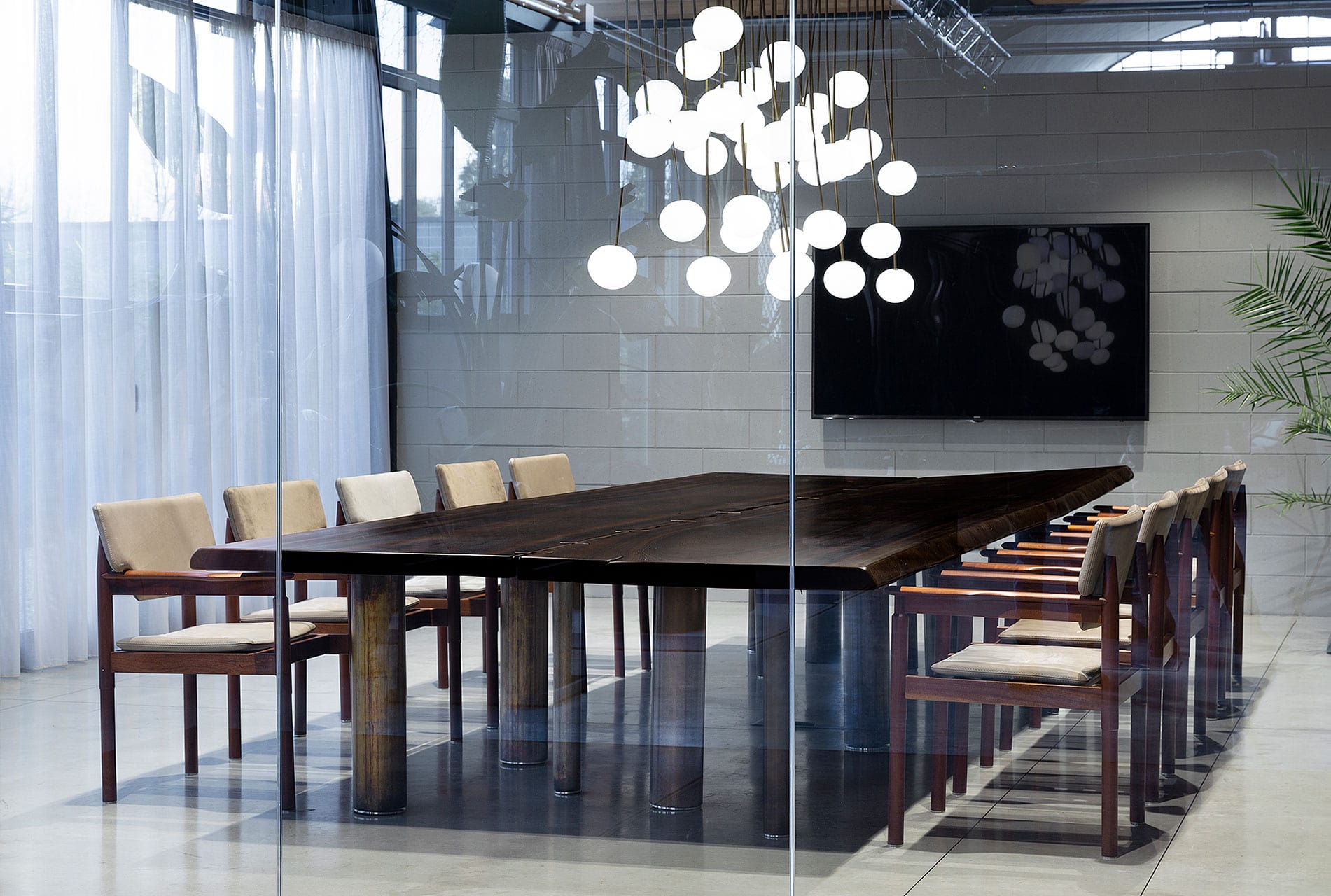 Прямоугольный садовый стол из красного дерева Exteta 10th ARCH-00003827