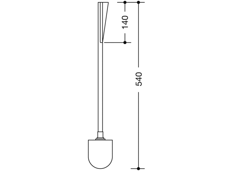 800.20.01099 Щетка для унитаза HEWI System 111 | Polyamid  - Вид №6