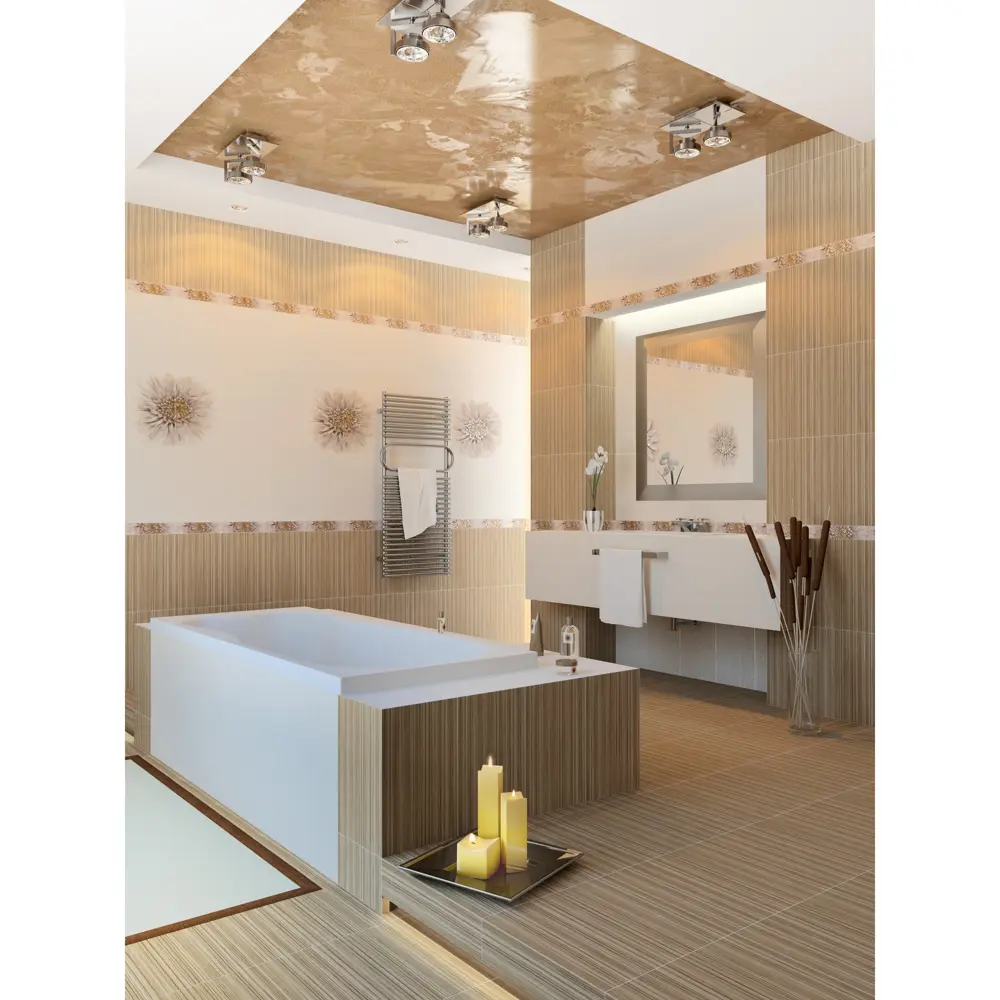 Плитка напольная Golden Tile «Зебрано» 40х40 см 1.12 м2 цвет коричневый 13776019 STLM-2145380 - Вид №3