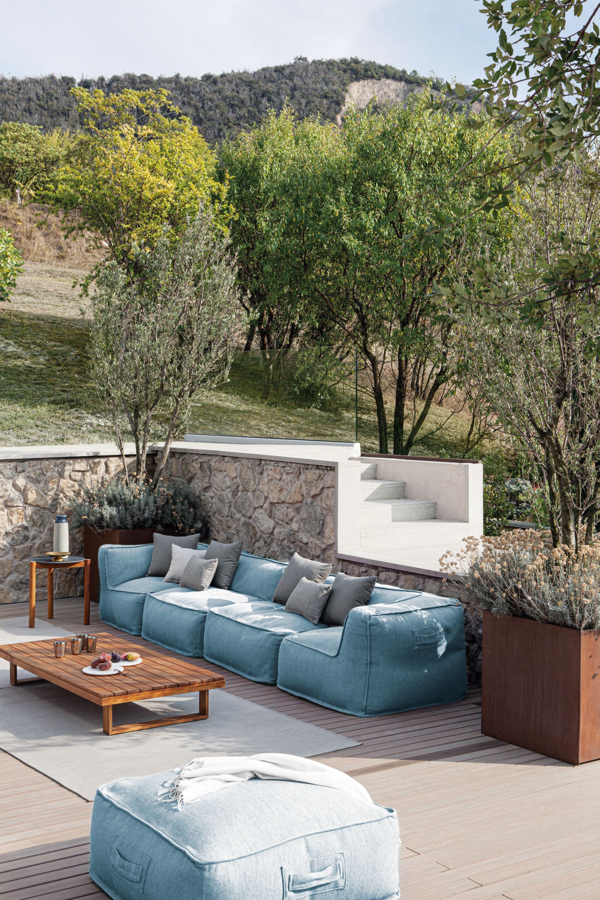 Ткань квадратный сад пуфик Atmosphera ARCH-00089200 - Вид №2