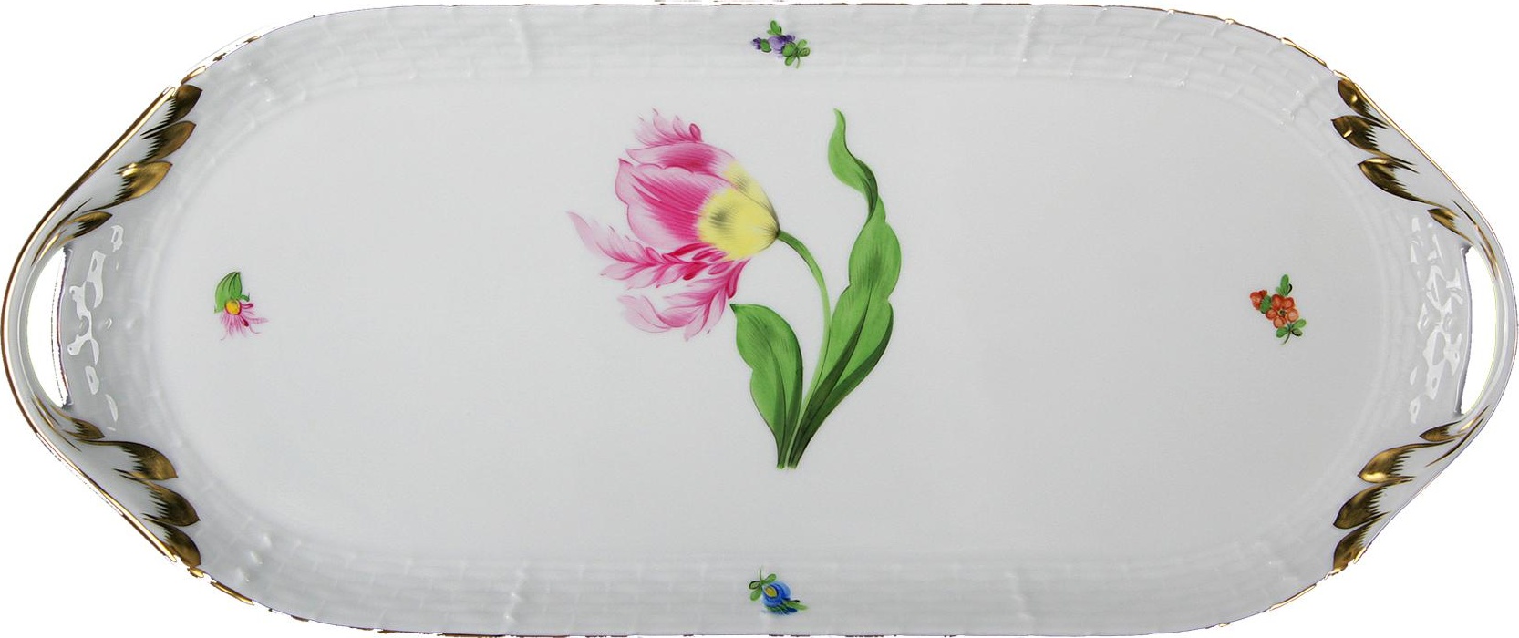 71910 Herend Блюдо для бутербродов прямоугольное 23,5см "Китти" Фарфор 