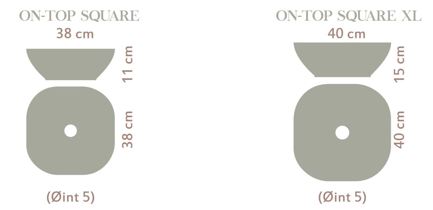 Умывальник с одной столешницей из Акрона© Acquabella On top ARCH-00064453 - Вид №3