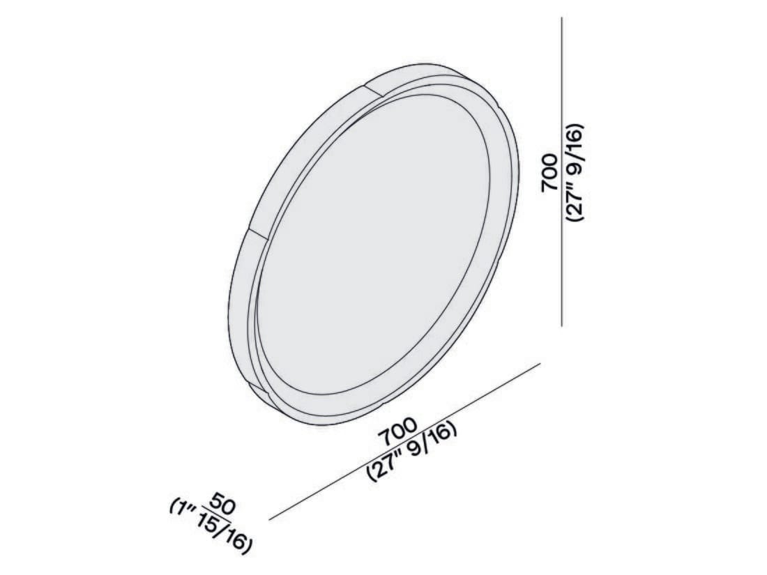Настенное мраморное круглое зеркало LUCE DI CARRARA Sartoriale ARCH-00110844 - Вид №4