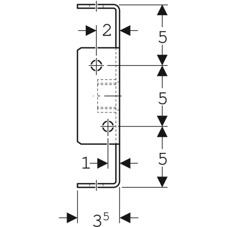 461.099.00.1 Кронштейн трубы Geberit GIS для неподвижной опоры Geberit  - Вид №3
