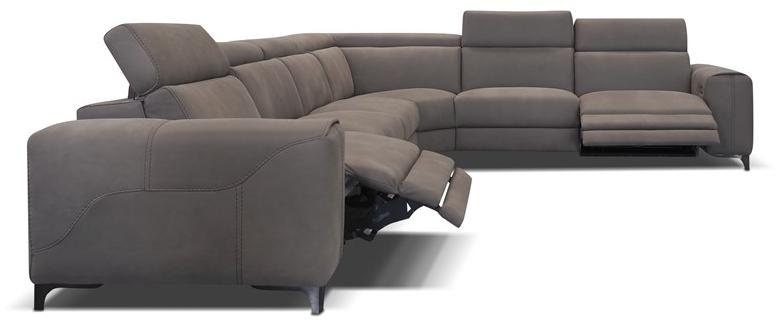 Rossini Sofas Угловой диван в коже с электроприводом sun-id-1506828 - Вид №5