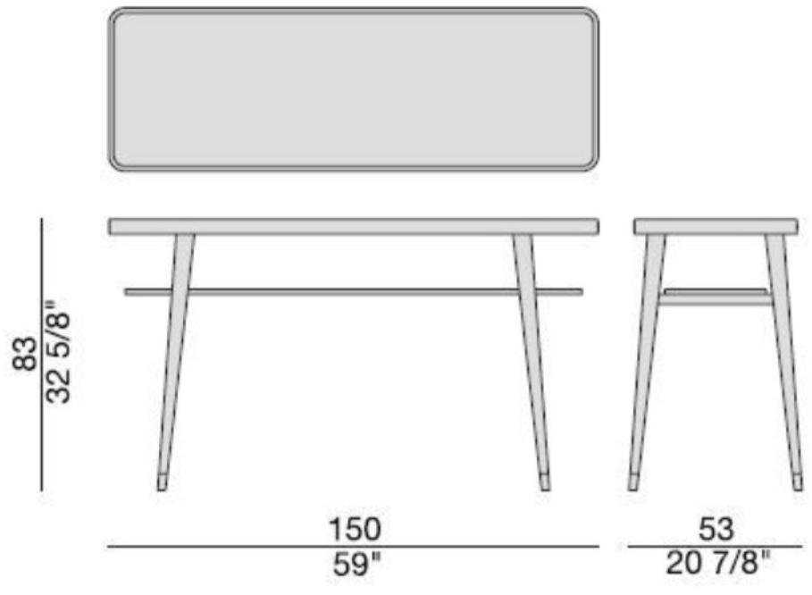 Porada Прямоугольная консоль из ясеня с полками Iron sun-id-1420234 - Вид №2