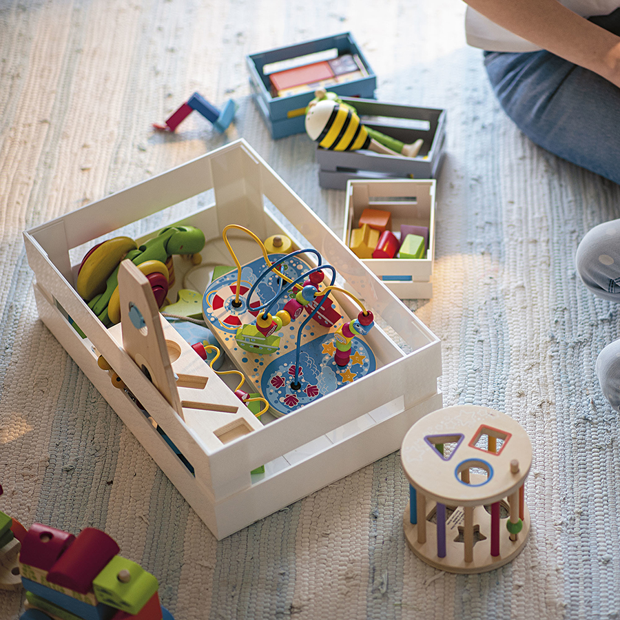 17020033 Ящик для хранения tidy&store 45х31х15 см, серый Guzzini  - Вид №2