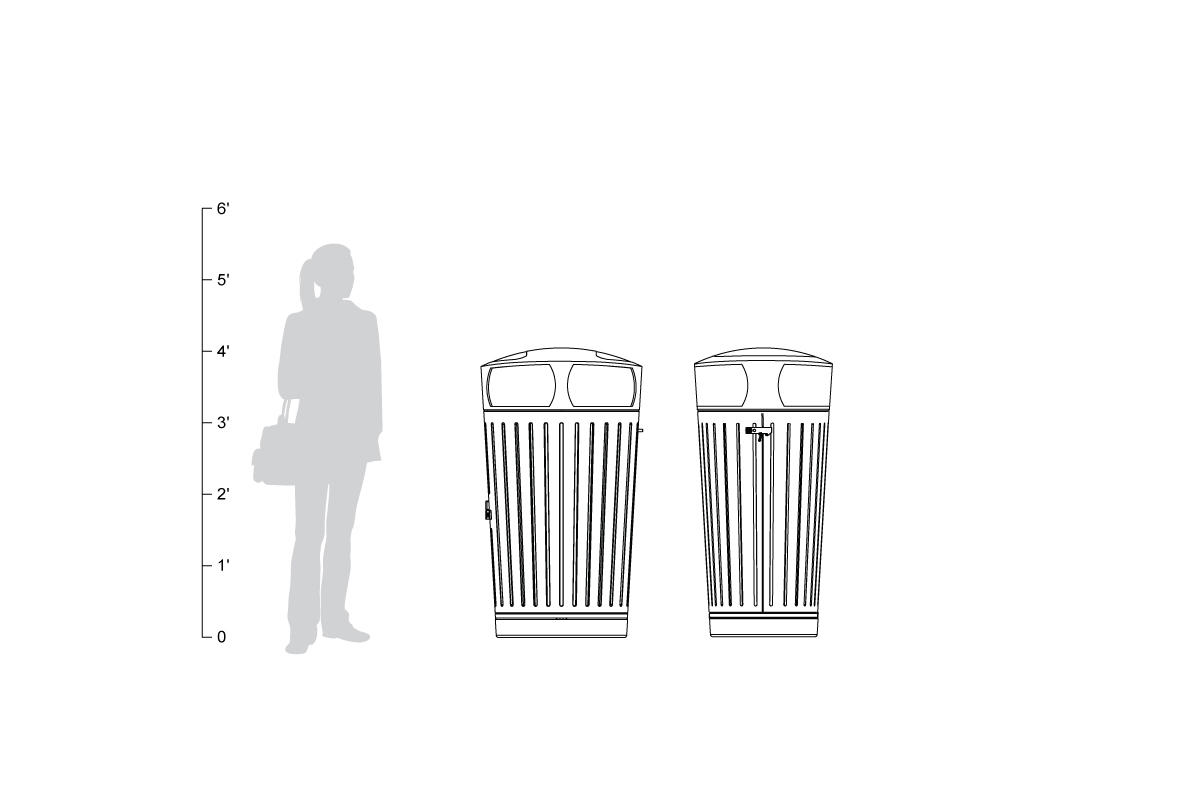 FSRT172 Отправка мусора и контейнер для вторичной переработки  Forms-surfaces  - Вид №14