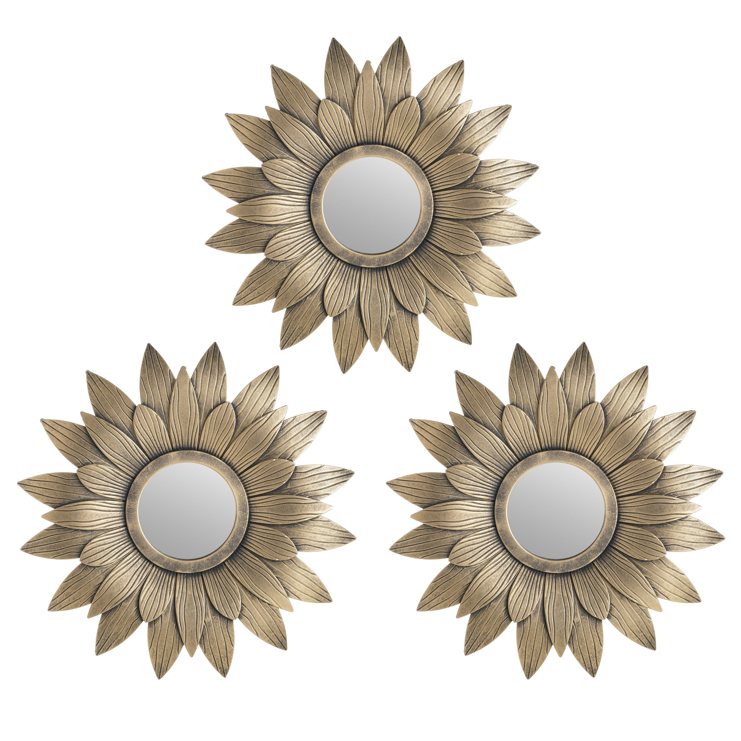 3895413.0009 ДЕКОР НАСТЕННЫЙ - ЗЕРКАЛО, НАБОР 3 ШТ TO4ROOMS  - Вид №1