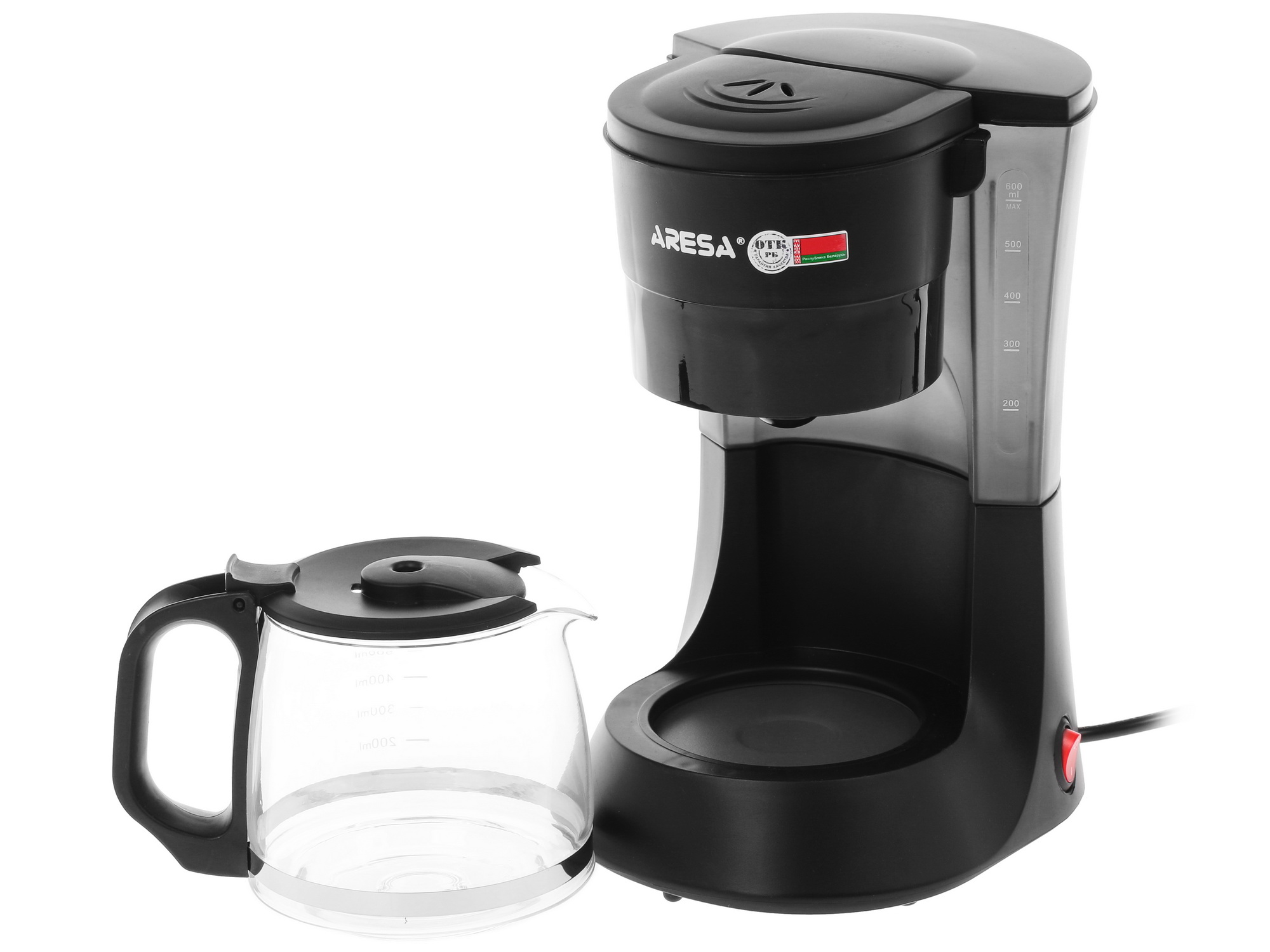 1085145 Кофеварка капельная Aresa AR-1603 черный STDN-0076949 - Вид №3